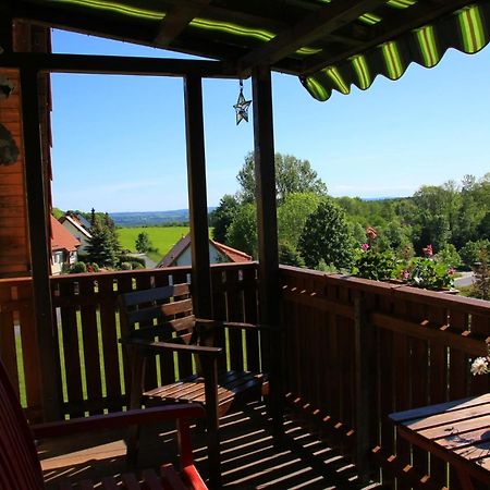 Ferienwohnung Bahnelblick ヨンスドルフ エクステリア 写真