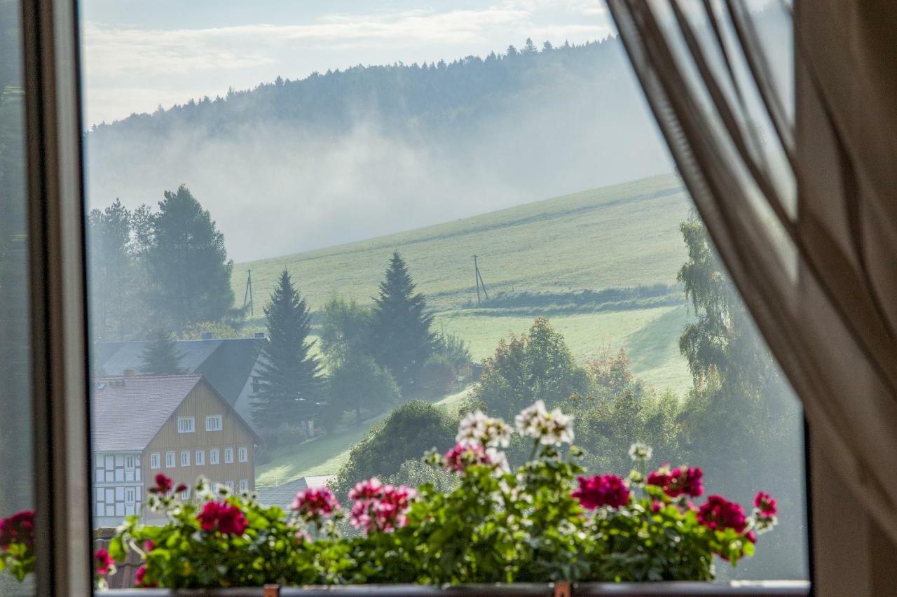 Ferienwohnung Bahnelblick ヨンスドルフ エクステリア 写真